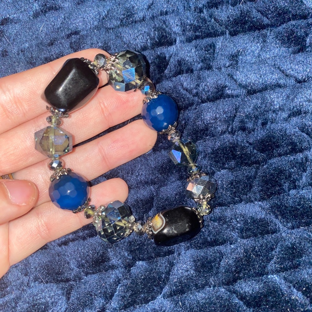 blue stone bracelet